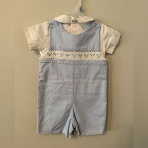 Vive La Fete Smocked Blue Jon Jon